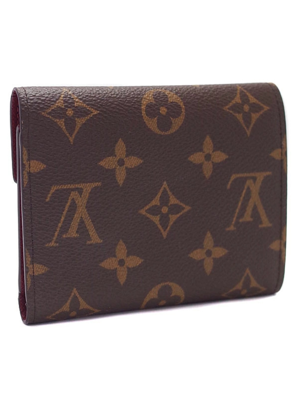 Louis Vuitton fold Monogram Wallet Tri Victorine Portefeuille Brown